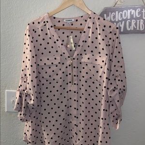 Express polka dot blouse